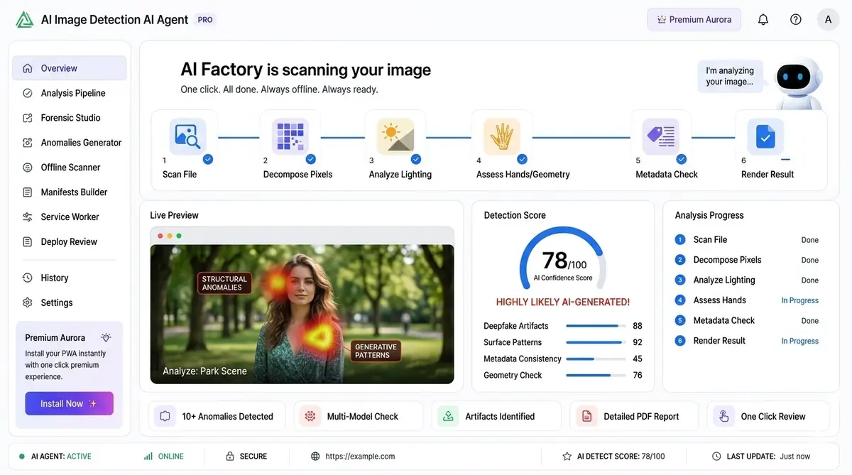AI IoT analytics Game Master — example of the AI tool dashboard software